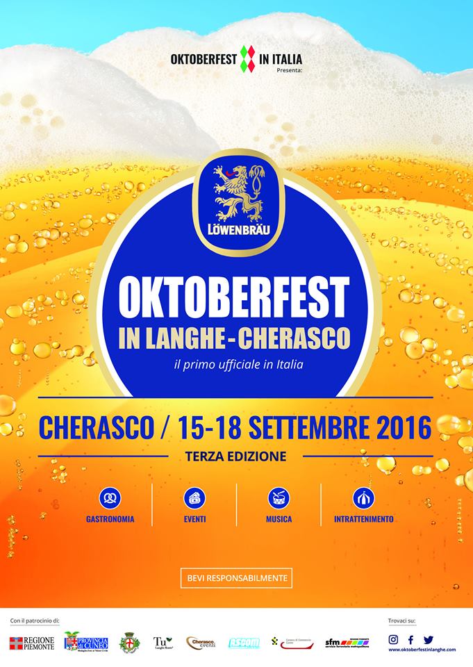 Oktoberfest in Langhe: torna la grande kermesse della birra bavarese a Cherasco!