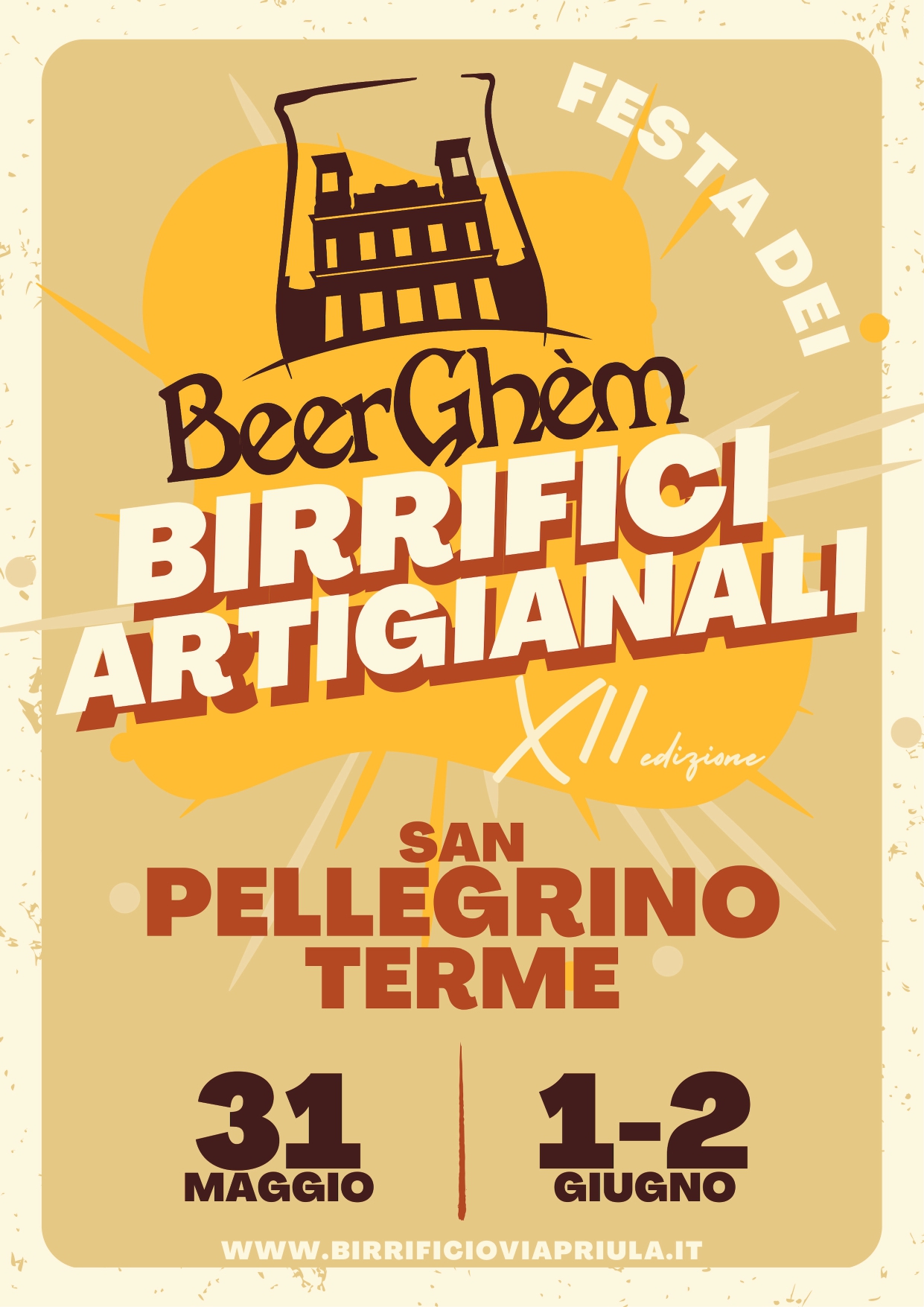 BEERGHÈM 2024: festival dei Birrifici Artigianali in programma dal 31 Maggio al 2 Giugno a San Pellegrino Terme