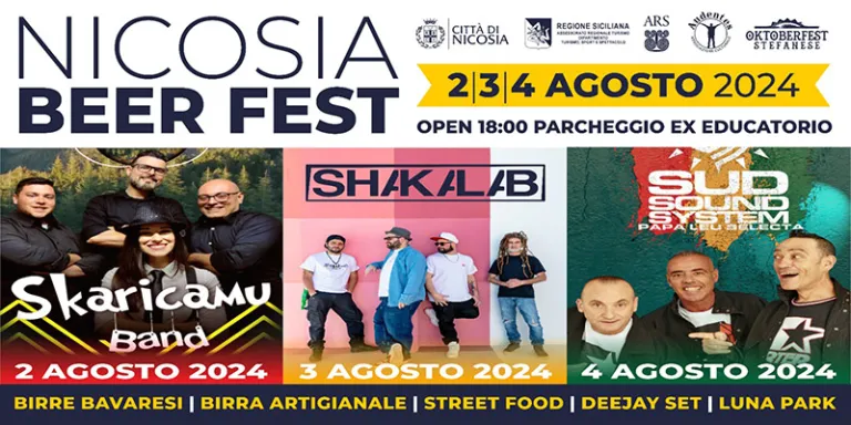 Nicosia si prepara al Beer Fest 2024: dal 2 al 4 agosto esplosione di musica e birra