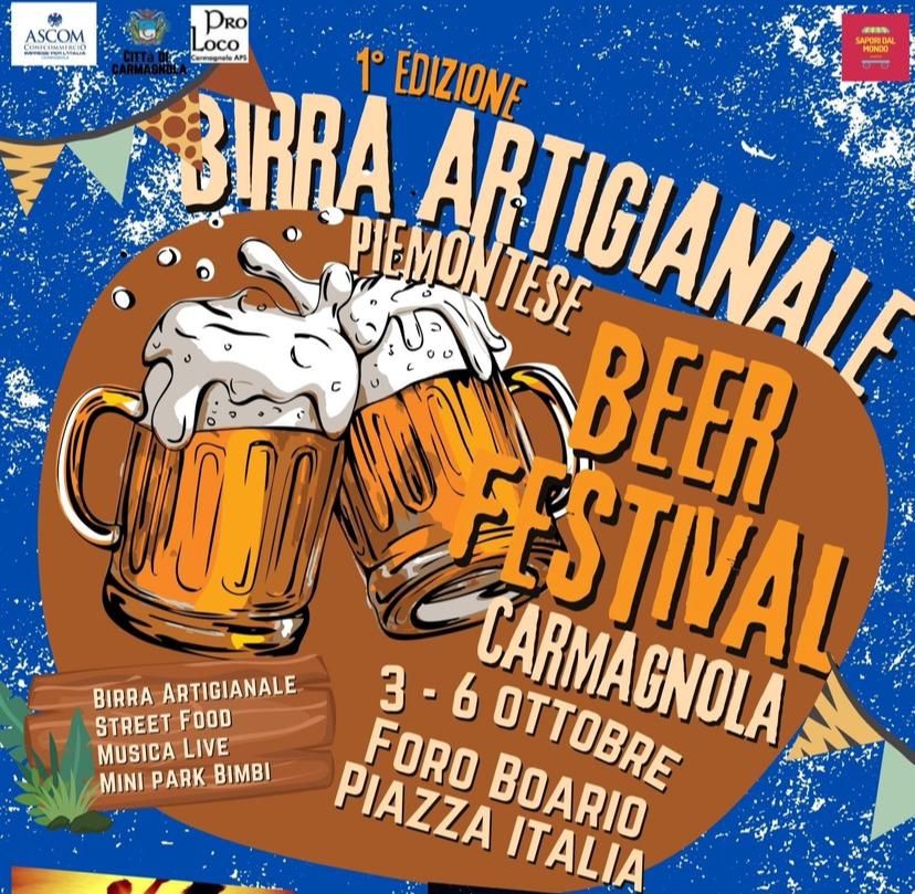 Dal 3 al 6 Ottobre Beer Festival di Carmagnola