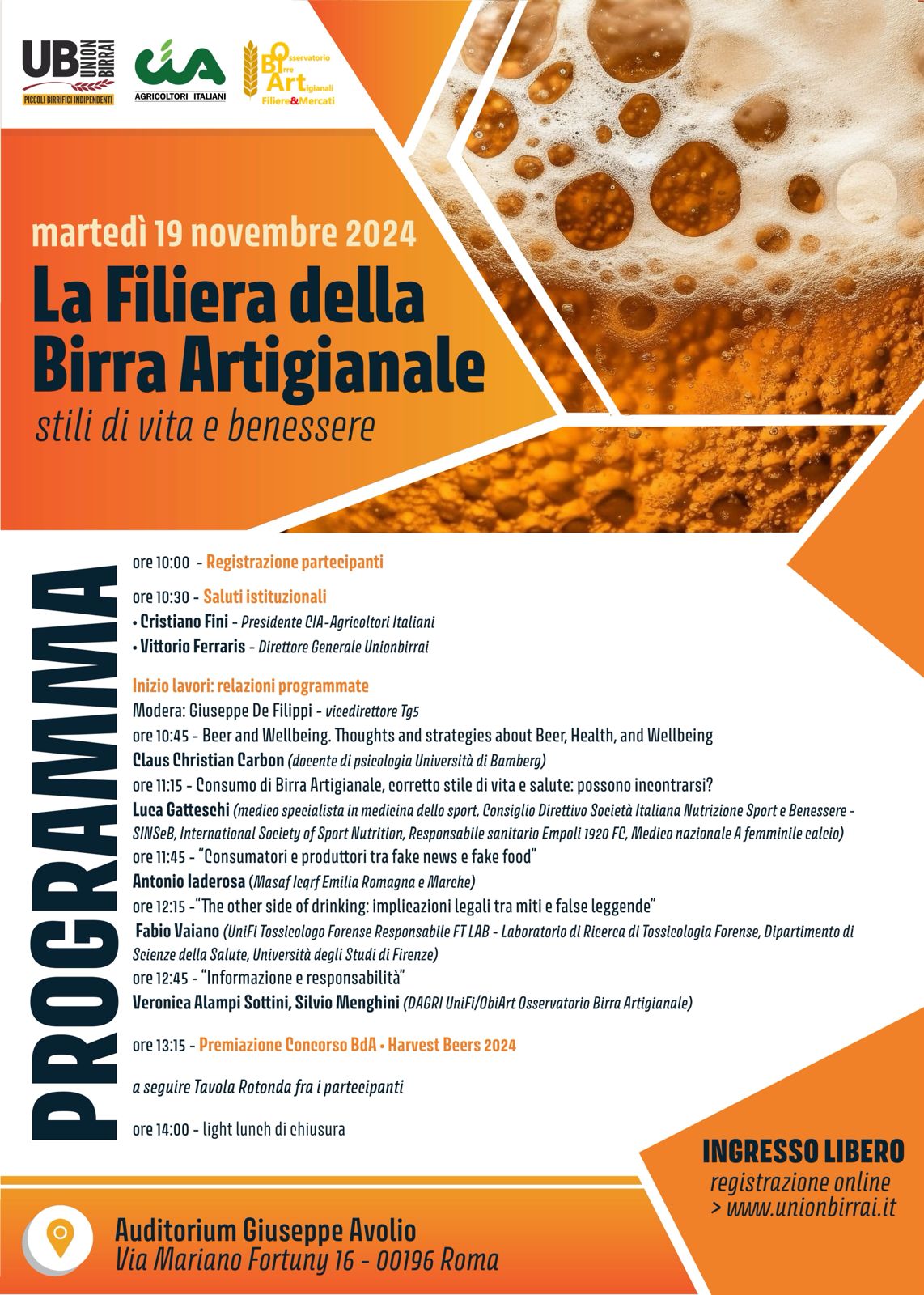 Birra Artigianale, stili di vita e benessere. Il 19 novembre convegno Unionbirrai a Roma