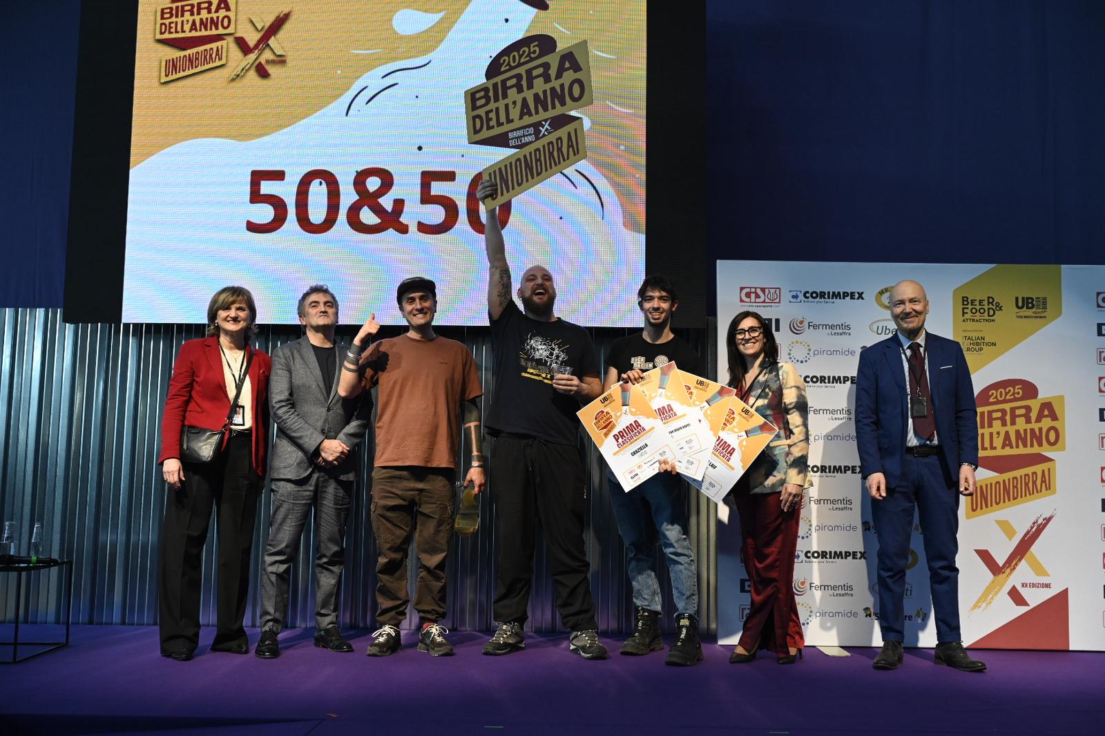 Il miglior birrificio artigianale 2025 è “50&50” di Varese che trionfa nel concorso “Birra dell’Anno”